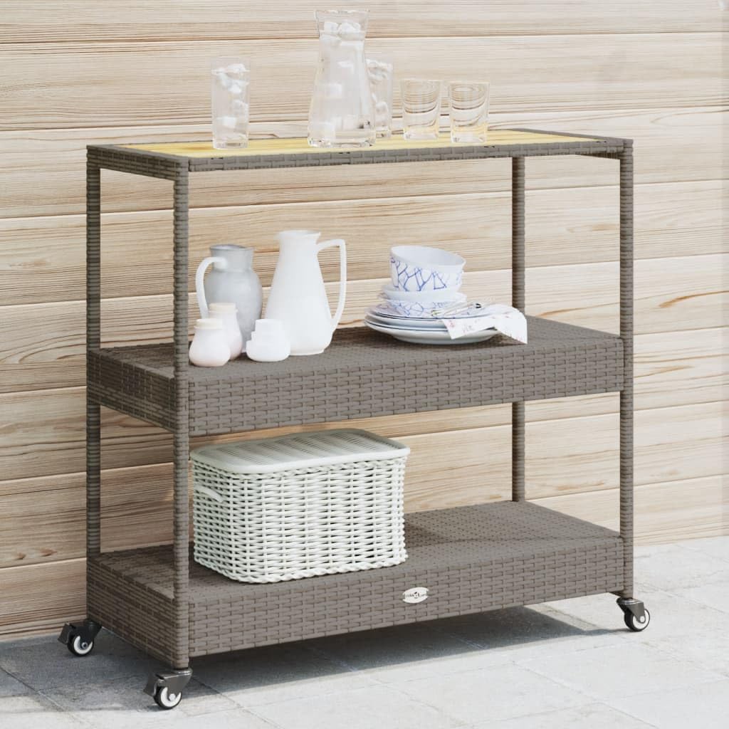Home Bar Shelf - Carrito de bar exterior de 3