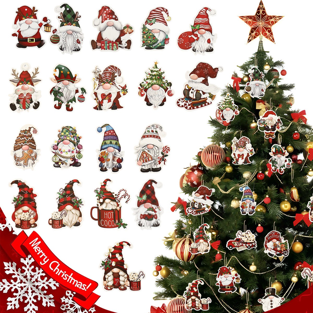 Home Bargains - 12 Uds. Colgantes de papel de
