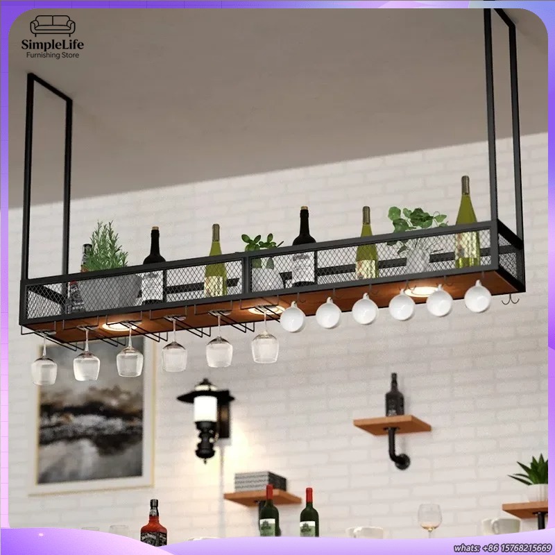 Home Bar Shelf - Mueble Bar con Vinoteca Abierta y