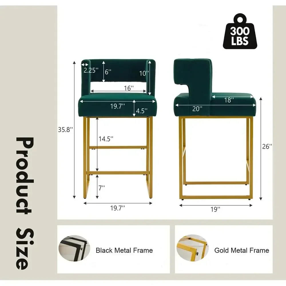 Juego de 2 Taburetes de Bar de - Home Bar Stools reseña y precio