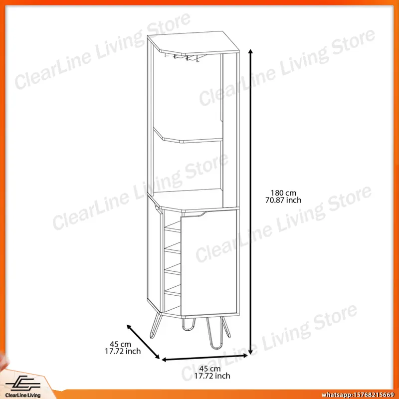 Mueble Bar Esquinero con 6 Bot - Home Bar Shelf reseña y precio