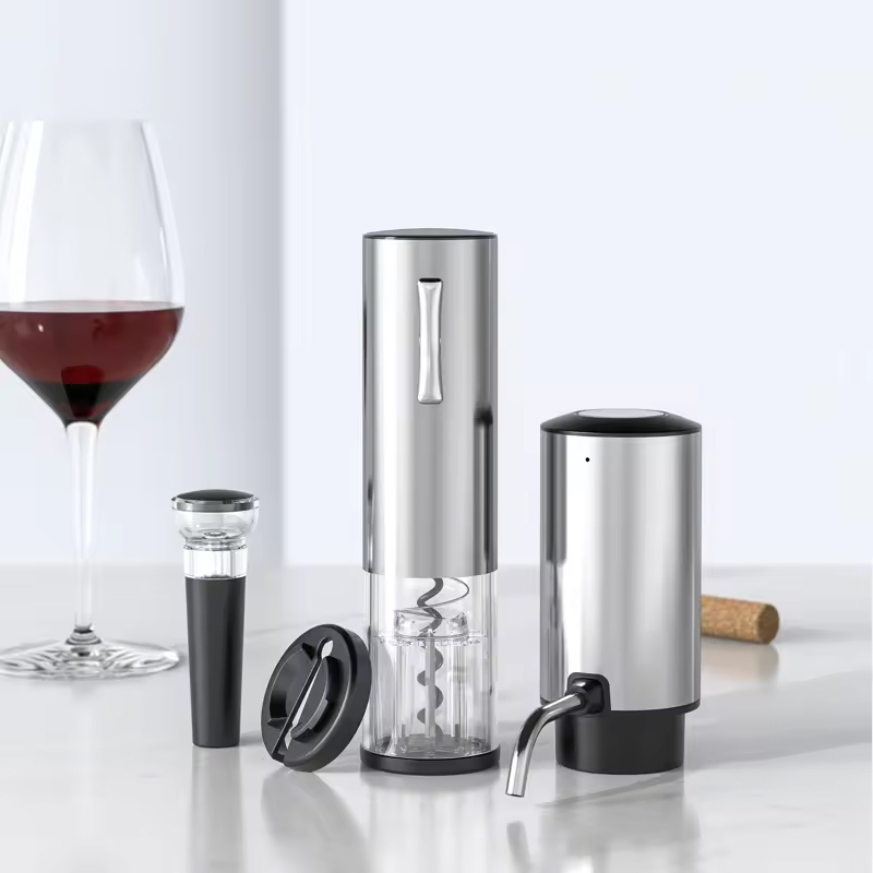 Set de abridor de vino eléctri - Home Bar Set reseña y precio