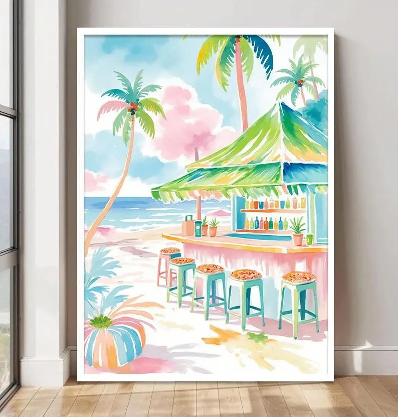 Conjunto de Arte Mural Boho Tr - Home Bar Set reseña y precio